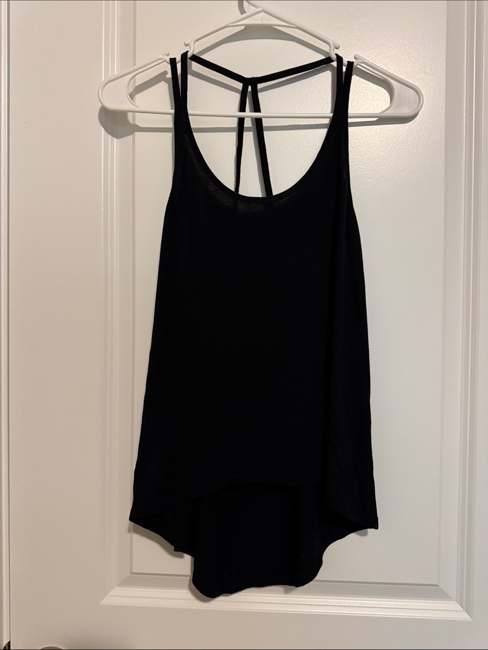 Express Black Strappy Back Tank Top